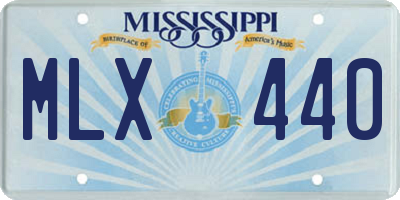 MS license plate MLX440