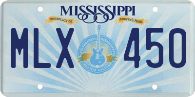MS license plate MLX450