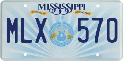 MS license plate MLX570