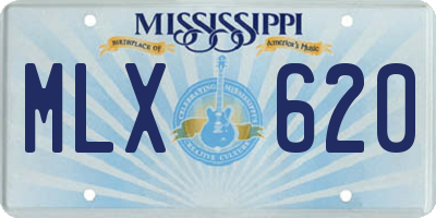 MS license plate MLX620
