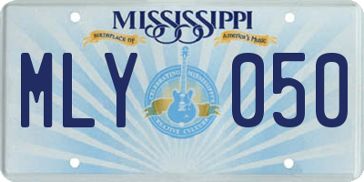 MS license plate MLY050