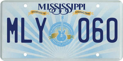 MS license plate MLY060
