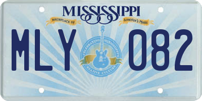 MS license plate MLY082