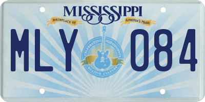 MS license plate MLY084