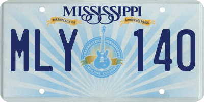 MS license plate MLY140