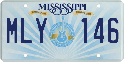 MS license plate MLY146
