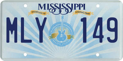 MS license plate MLY149