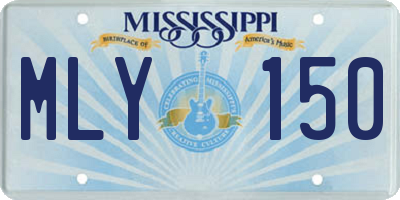 MS license plate MLY150
