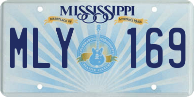 MS license plate MLY169