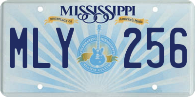 MS license plate MLY256
