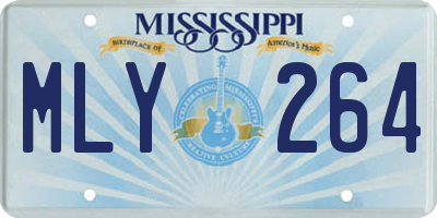 MS license plate MLY264