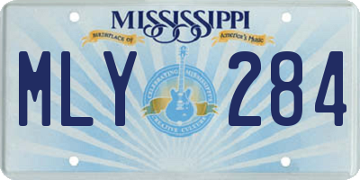 MS license plate MLY284