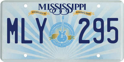 MS license plate MLY295