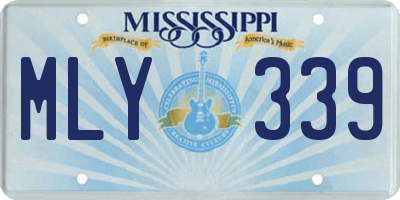 MS license plate MLY339