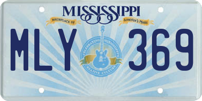 MS license plate MLY369
