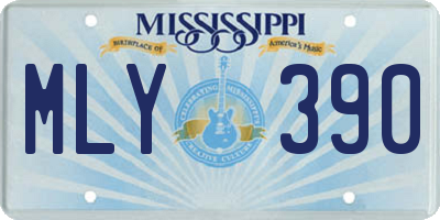 MS license plate MLY390
