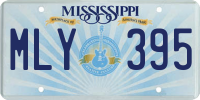 MS license plate MLY395