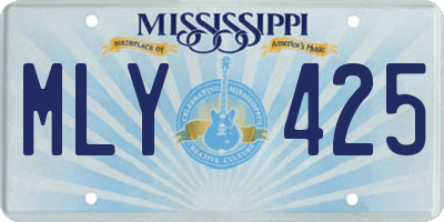 MS license plate MLY425