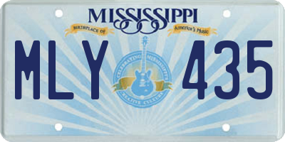MS license plate MLY435