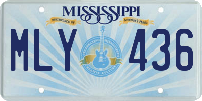 MS license plate MLY436