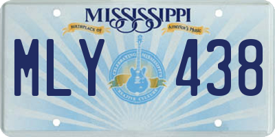 MS license plate MLY438