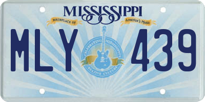 MS license plate MLY439