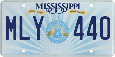 MS license plate MLY440