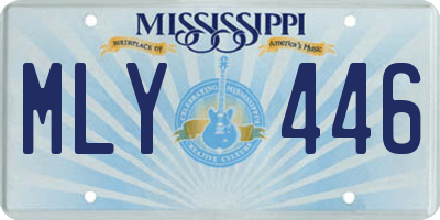 MS license plate MLY446