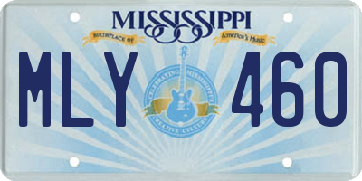 MS license plate MLY460