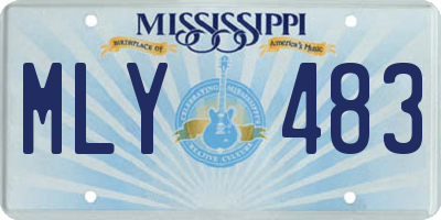 MS license plate MLY483
