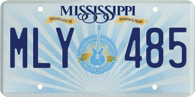 MS license plate MLY485