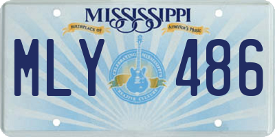 MS license plate MLY486
