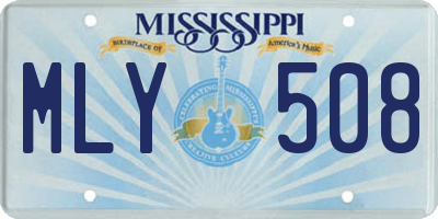 MS license plate MLY508