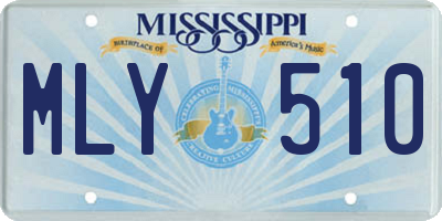 MS license plate MLY510