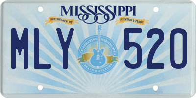 MS license plate MLY520