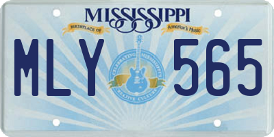 MS license plate MLY565