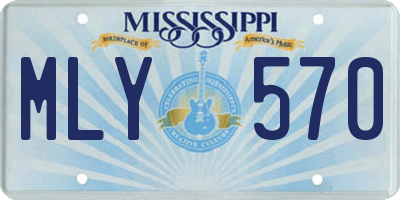 MS license plate MLY570
