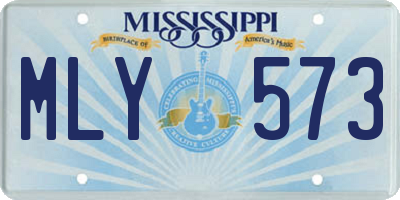 MS license plate MLY573