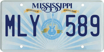 MS license plate MLY589
