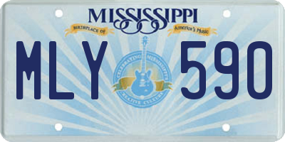 MS license plate MLY590