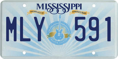 MS license plate MLY591