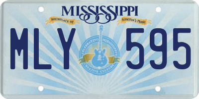 MS license plate MLY595