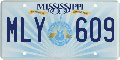 MS license plate MLY609