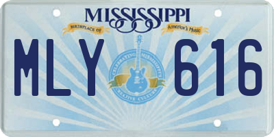 MS license plate MLY616
