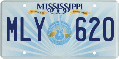 MS license plate MLY620