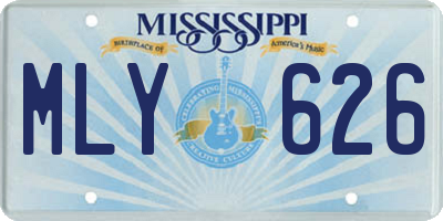 MS license plate MLY626