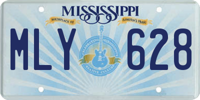 MS license plate MLY628