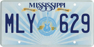 MS license plate MLY629