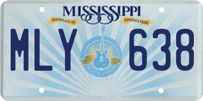 MS license plate MLY638