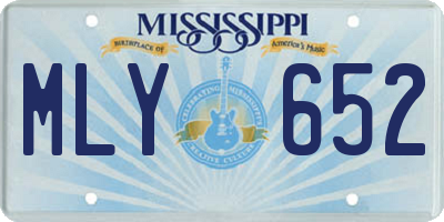 MS license plate MLY652
